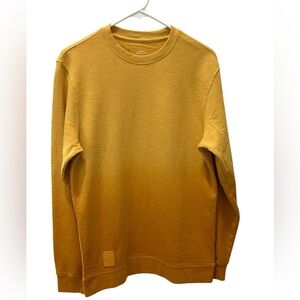 Chick-fil-A Honey Mustard Crew Sweatshirt dip-dye ombré size Small 100% cotton